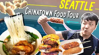 Eating SEATTLE'S CHINATOWN & MONSTER Japanese Katsu Burger Challenge