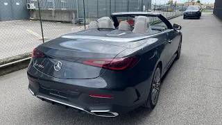 Nuova Mercedes Benz CLE Cabrio 2024 Grigio Grafite - Panoramica interno ed esterno