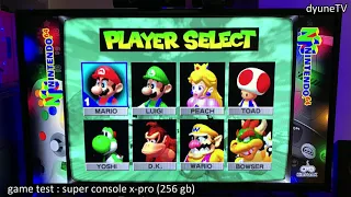 super console x-pro 256gb : games test, the best retro gaming console