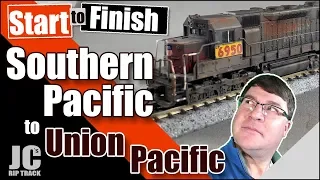 Weathering and Patching a Southern Pacific Locomotive