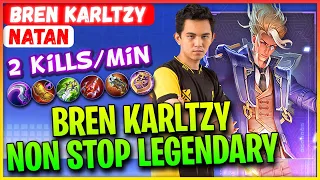 Bren Karltzy Non Stop Legendary - BREN KarlTzy Natan - Mobile Legends Gameplay And Build.