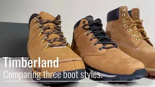 Comparing The Timberland 6-inch Boot, The Treeline Mid Hiking Boot &The Euro Sprint Hiker Boot