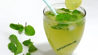 Mint Lemonade Recipe-Refreshing Nimbu Pudina Sharbat-Lemonade Indian Style