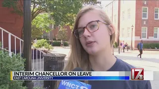 Reaction after interim ECU chancellor put on leave over photos