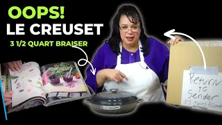 Le Creuset Braiser 3 1/2 Quarts | Enameled Cast Iron | Cookbook Haul | What's Up Wednesday!