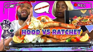 ACTING RATCHET AND HOOD MUKPRANK & KING CRAB, LOBSTER SEAFOOD BOIL MUKBANG w/ ITS WANNIE SAUCE