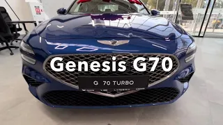 Genesis G70, 2,5 литра турбо, автомат 2022 года обзор. Цены в атосалоне Алматы🇰🇿