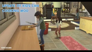 The Sims 4 Update kids can cooking Mod