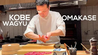 $205 Michelin Starred Kobe Wagyu Omakase, Nishiazabu, Tokyo - Niku Kappo Jo* Vlog | 4K