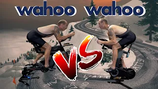 Wahoo Kickr BIKE V Wahoo Kickr TRAINER on Alpe du Zwift