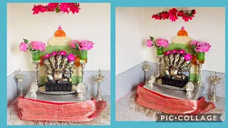 DIY |Ganapathi Mandap Decoration |Eco Friendly Ganesh Makhar Decoration Ideas- Ganapathi Makhar 2020