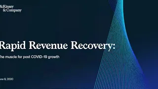 Five priorities for rapid revenue recovery during COVID-19