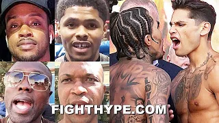 FIGHTERS & EXPERTS REACT TO GERVONTA DAVIS PUSHING RYAN GARCIA & HEATED CONFRONTATION WITH HOPKINS