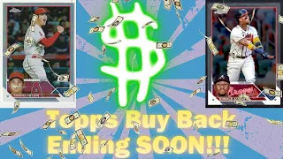 😀Hurry before it's too late😀 2023 Topps Chrome Baseball MVP Buy Back