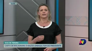 Karina Manarin: “Carta de Bolsonaro à nação ameniza tom do presidente”