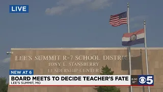 Lee's Summit school board meeting to decide fate of teacher who used racial slur in school