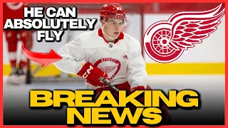 🚨RED WINGS CHOOSE A PLAYER WHO SKATES LIKE THE WIND | DETROIT RED WINGS NEWS TODAY 🚨