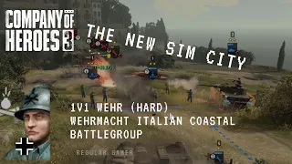 Company of Heroes 3 (1.4) 1 vs 1: Testing Wehrmacht Italian Coastal Battlegroup