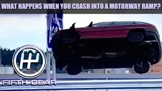 What happens when you crash into a Motorway ramp? | Fifth Gear
