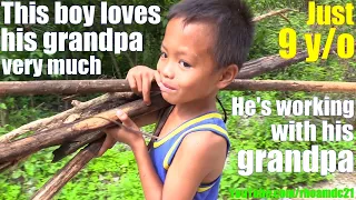A Day in the Life in the Philippines: Daily Struggles of Poor Filipinos. A Kind Young Filipino Boy