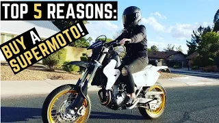 Top 5 Reasons: Why You MUST Buy a SuperMoto Suzuki DRZ400SM Arizona MotoVlog Review Ride