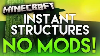 [Minecraft 1.8.9] "INSTANT STRUCTURES" Only One Command - NO MODS!