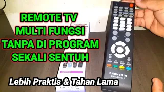 Cara mudah setting remote tv universal/multi fungsi tanpa kode