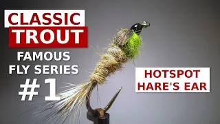 Gold Ribbed Hare's Ear Nymph (with hotspot) - Trout Fly Tying for Beginners
