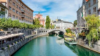 4K Slovenia: Ljubljana, The Green Capital City, along the River Banks #shorts #preview