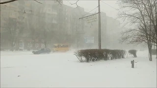 Херсон замело. Рождественская метель в Херсоне. 6 января.