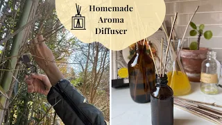 🎍Homemade Essential Oil Diffuser with Foraged Bamboo Sticks 🎋