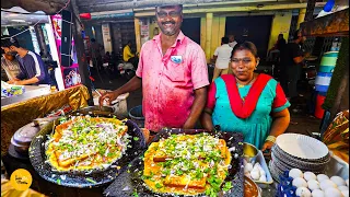 Vijaywada Omelette King Making Cheapest Bread Omelette Rs. 70/- Only l Andhra Pradesh Food