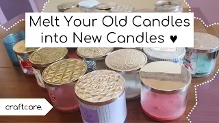 How to Melt Old Candle Wax into New Candles to REUSE Candle Wax!