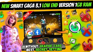 New Smartgaga 3.1 Lite Best Version For Free Fire Low End PC - 1GB Ram Without Graphics Card (2023)