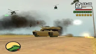 GTA SA EXTREME CRAZY Police Chase Using a TANK