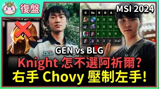 【魚丸復盤】右手大於左手！GEN BLG 在選角上有什麼細節？Canyon 兩場奈德麗絕殺！Knight 不敢選阿祈爾的原因找到了！ #MSI2024 Bracket GEN vs BLG