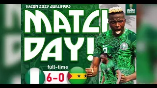 Nigeria vs Sao Tome 6-0 Extended Highlights & Goals | Victor Osimhen Hat Trick