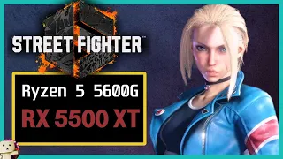 RX 5500 XT + Ryzen5 5600G / Street Fighter 6 Benchmark