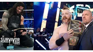 Sheamus cashes in on Roman reign wwe survivor series 2015...