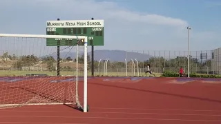 200m tempo run