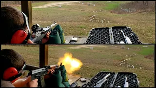 Mini-14 & AK-47 Awesomeness @ 100 Yards