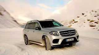 2017 Mercedes Benz GLS 550 / GLS  500 FIRST DRIVE REVIEW in the snowy  Austrian Alps
