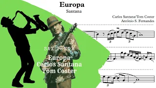 Europa Santana - Sheet Music Sax Tenor