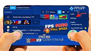 All PPSSPP Games With Best Settings Android 1.16.6 😍 Lag fix all games