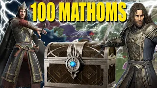 Lotr Rise To War 100 Mathom First time pulling this rare gold gear and more gold weapons
