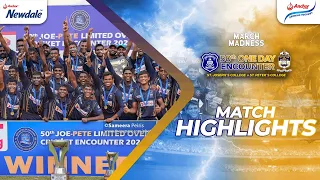 Highlights - St. Joseph’s College vs St. Peter’s College | 50th Limited Overs Encounter