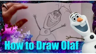 How to Draw OLAF the Snowman from Disney's Frozen - @DramaticParrot