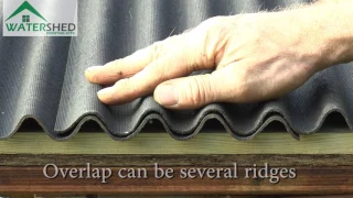 WaterShed Roofing Kits: How to re-roof your shed without roofing felt.