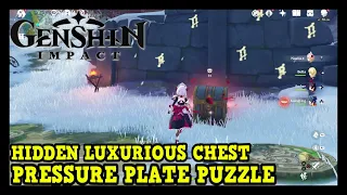 Genshin Impact Dragonspine Pressure Plate Puzzle (Hidden Luxurious Chest & Crimson Agate Location)