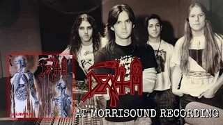 DEATH at Morrisound Recording in 1991 during HUMAN recording sessions